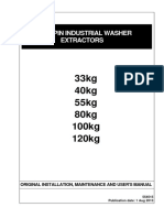33kg 40kg 55kg 80kg 100kg 120kg: High Spin Industrial Washer Extractors