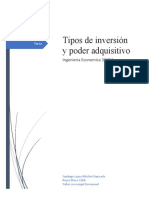 INGENIERÍA ECONÓMICA Tipos de Inversion y Poder Adquisitivo