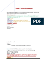 Chapter - 2 (Python Fundamentals) : Input and Output
