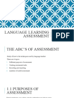 Language Learning Assessment