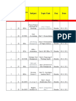 Sr. No Subject Topic Unit Day Date Sem Ester Progra M: Monday