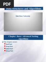 Advanced Sorting Algorithms Chap3