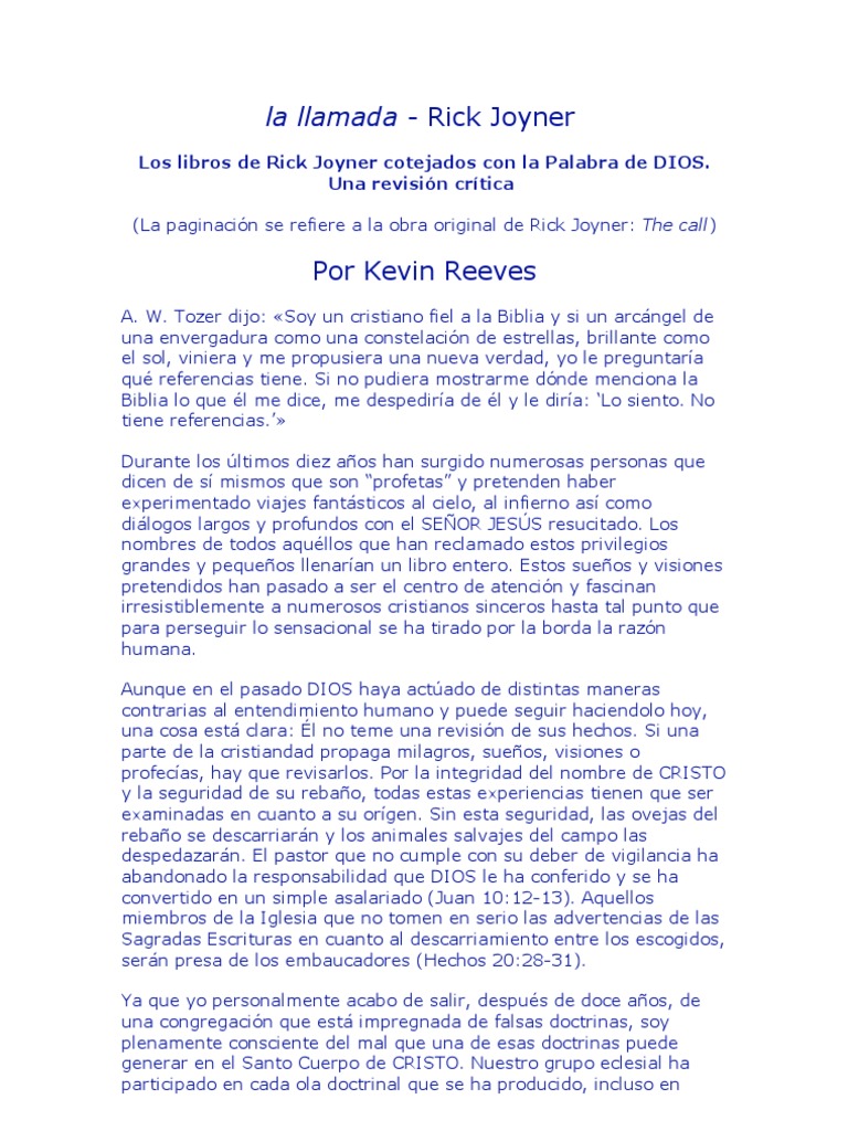 La Busqueda Final Rick Joyner | PDF | Biblia | Jesús