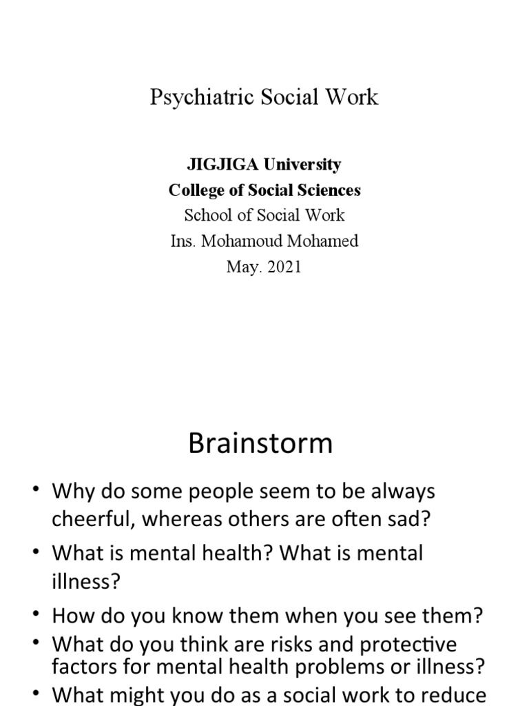 Understanding Mental Health and Illness | PDF | Mental Disorder ...