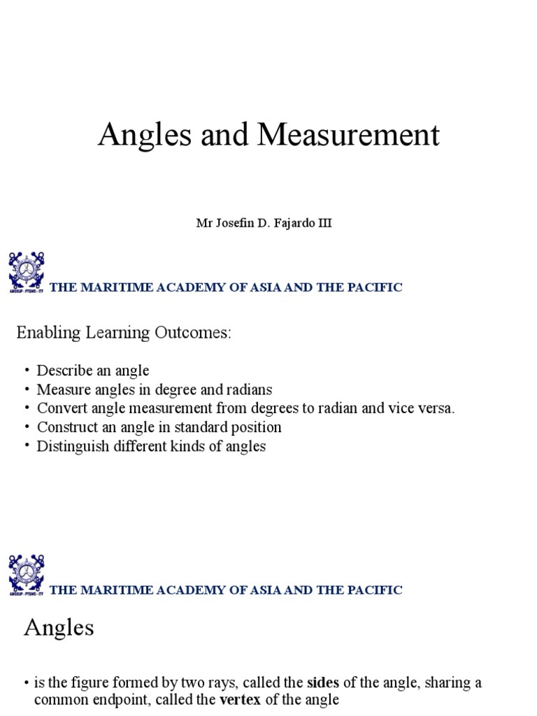 Understanding Angles and Measurements | PDF | Angle | Mathematics