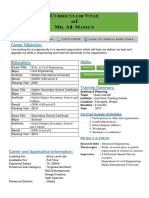 CV of Md. Al-Mamun