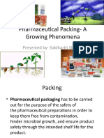 Pharmaceutical Packing - A Growing Phenomena