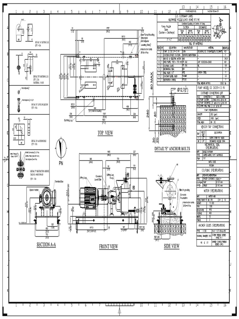 Sample Pump Skid DWG 1 PDF