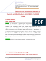 An Evaluative Study of Tourism Industry in Jammu and Kashmir: A Northern State of India