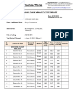 Ultrasonic Pulse Velocity Test Report for Muktidham Co. Op Hsg. Soc