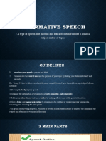 Bgdg6pch0 - INFORMATIVE SPEECH Powerpoint