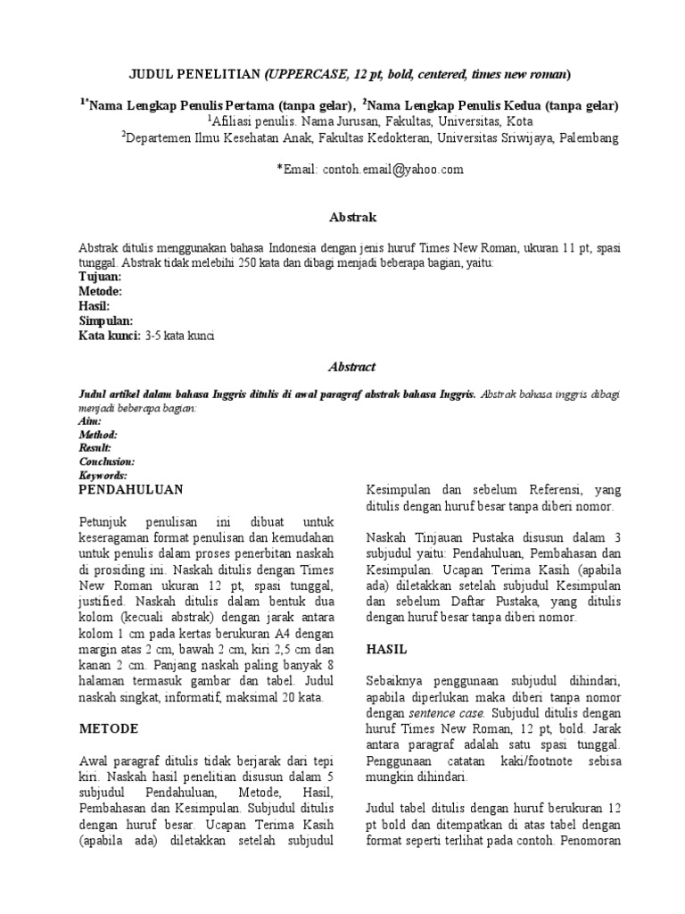 Cara Menulis Daftar Pustaka Prosiding | PDF