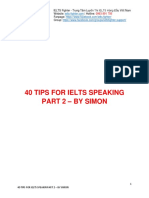 40 Tips For Ielts Speaking Part 2356