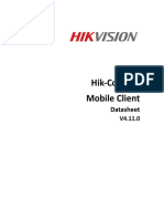 Hik-Connect Mobile Client Datasheet 4.11.0 20210104