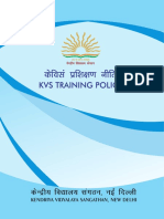 KVS Training Policy Provides Regular Professional Development
