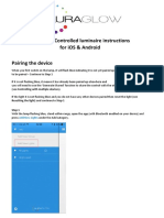 Bluetooth Controlled Luminaire Instructions For iOS & Android