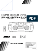RV-NB20B/RV-NB20W: Powered Woofer CD System