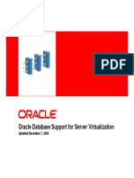 Oracle Database Support For Server Virtualization