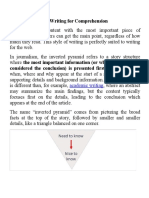 Inverted Pyramid: Writing For Comprehension Summary: Start Content With The Most Important Piece of