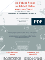 Faktor Faktor Sosial Budaya Global Dalam Pemasaran Global - Maria Novianti