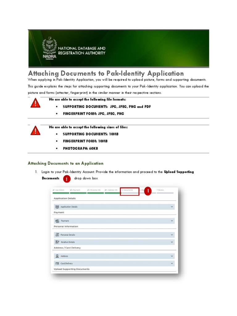 Attaching Documents for Pak-Identity | PDF | Computers