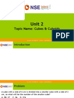 Unit 2: Topic Name: Cubes & Cuboids