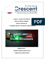Ecb2212 - Digital Electronics Project Based Learning Project Report On "7 Segment Digital Stop Watch Using Decoder"