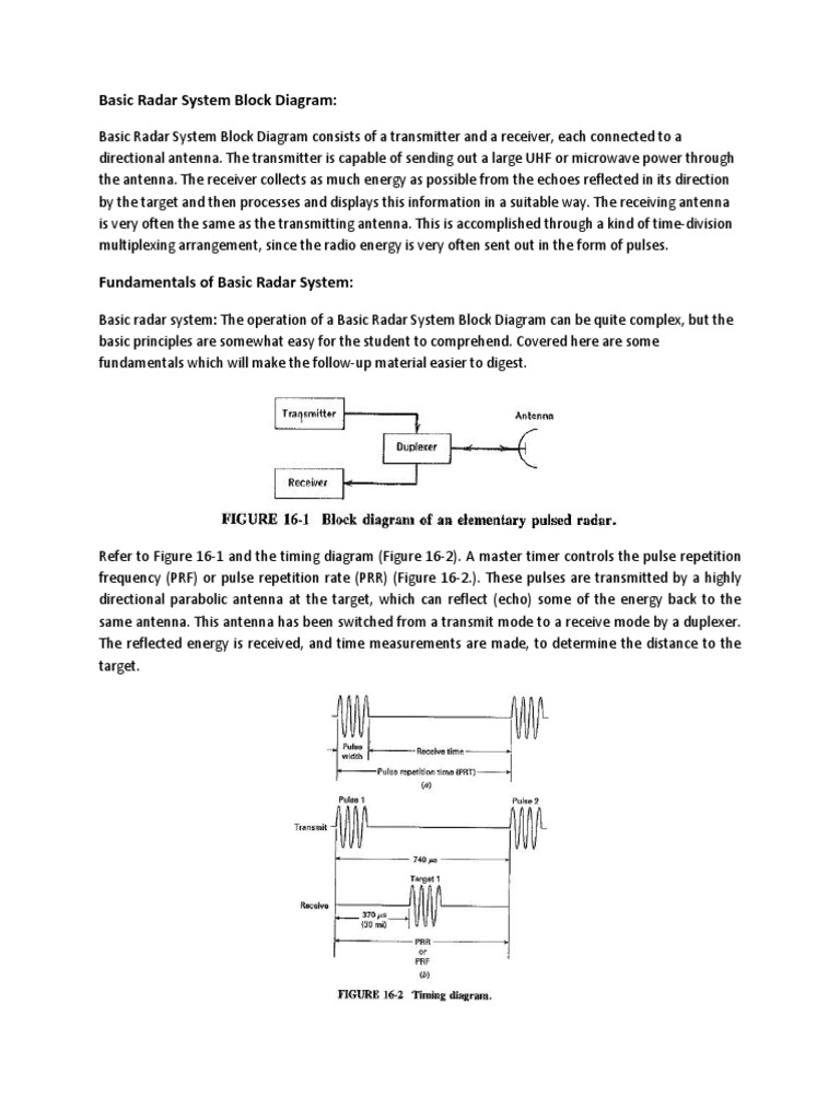Radar System Notes PDF Amplifier Radar