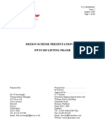 Design Scheme Presentation For Swtc285 Lifting Frame