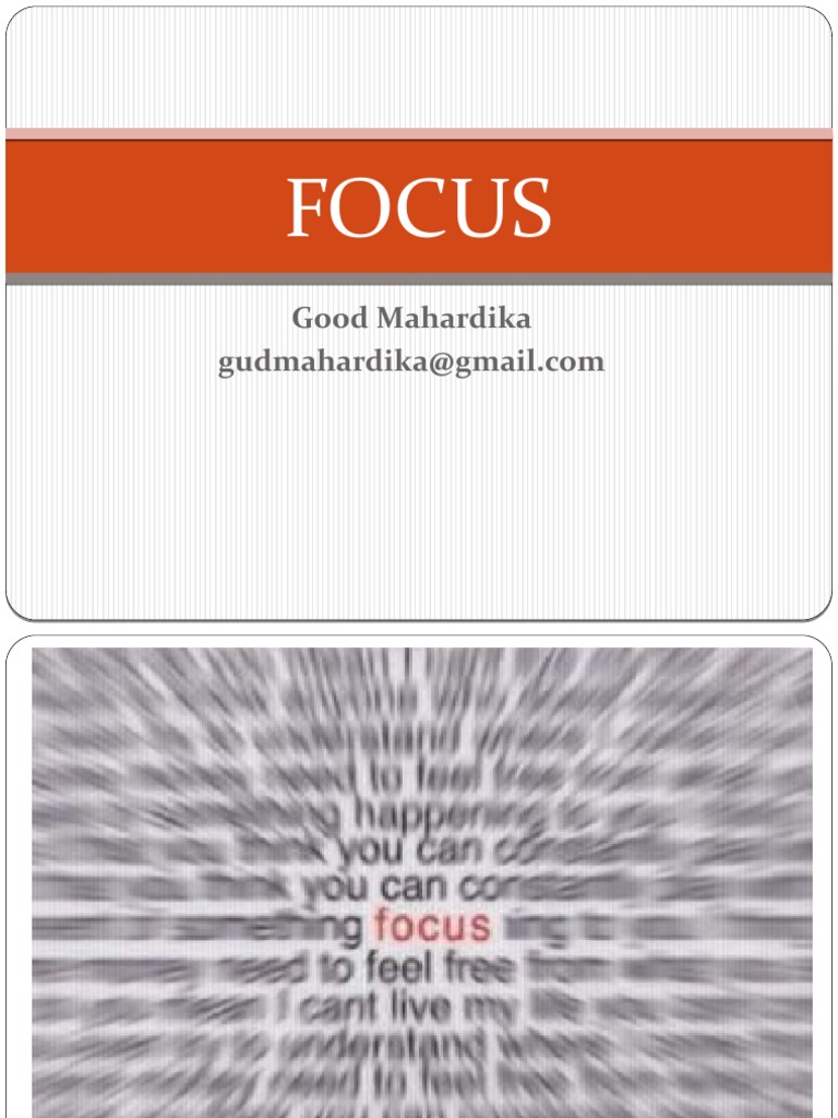 Focus | PDF | Self-Improvement