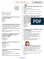 Destek Ve Hareket Sistemi - Cevapli PDF Test Indir