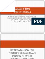 Ainal Firmi Ketepatan Waktu Distribusi