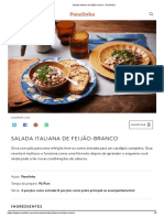 Salada Italiana de Feijão-Branco - Panelinha