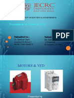 Presentation On Motors & VFD: Submitted To:-Submitted By