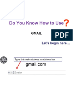 Do You Know How To Use: Gmail