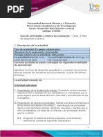Guia de Actividades y Rúbrica de Evaluación - Unidad 1 - Tarea 2 - Hitos Del Desarrollo Evolutivo