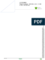 TeSys D contactor product data sheet