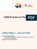 Calixton - LDM Practicum Portfolio