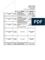 New English Schedule, Tuban 2021