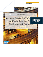 Access Guide EKT Content For Early Adopter Care Customers & Partners