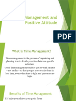 Time Management and Positive Attitude by SKM