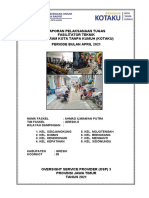 Laporan Pelaksanaan Tugas Fasilitator Teknik Program Kota Tanpa Kumuh (Kotaku) Periode Bulan April 2021