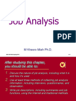 Job Analysis: M Khasro Miah PH.D