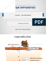 Civl3501 - Soil Mechanics: Consolidation