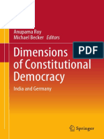 Anupama Roy, Michael Becker Dimensions of Constitutional Democracy