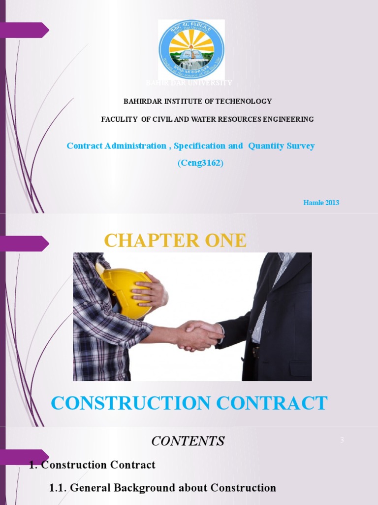 Overview of Construction Contracts | PDF | Offer And Acceptance ...