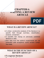 Chapter 6 Writing A Review Article