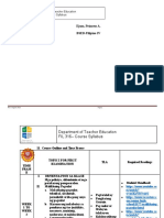 Syllabus FIL316 - Ejusa, Princess A.