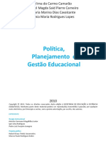 Política, Planejamento e Gestão Educacional