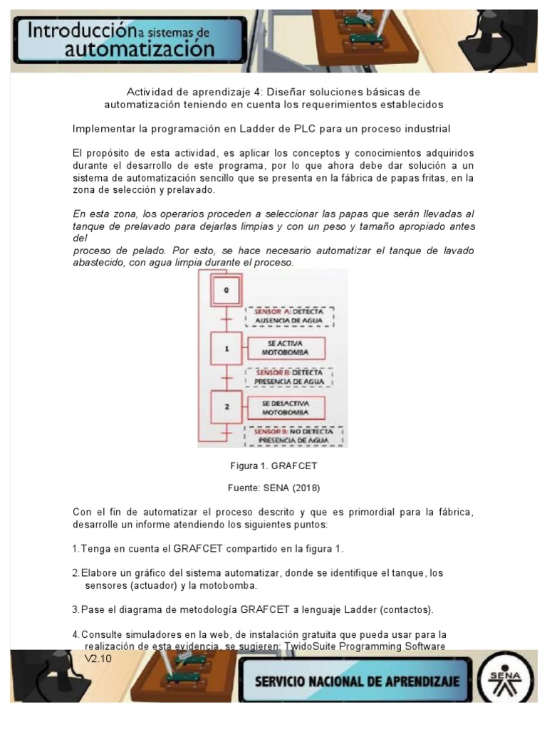 Evidencia Informe Implementar La Programacion en Ladder de PLC para Un ...